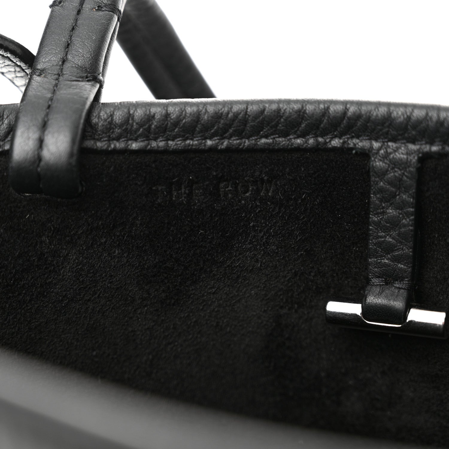 The Row Grained Calfskin Small Park Tote Black 6 of 16