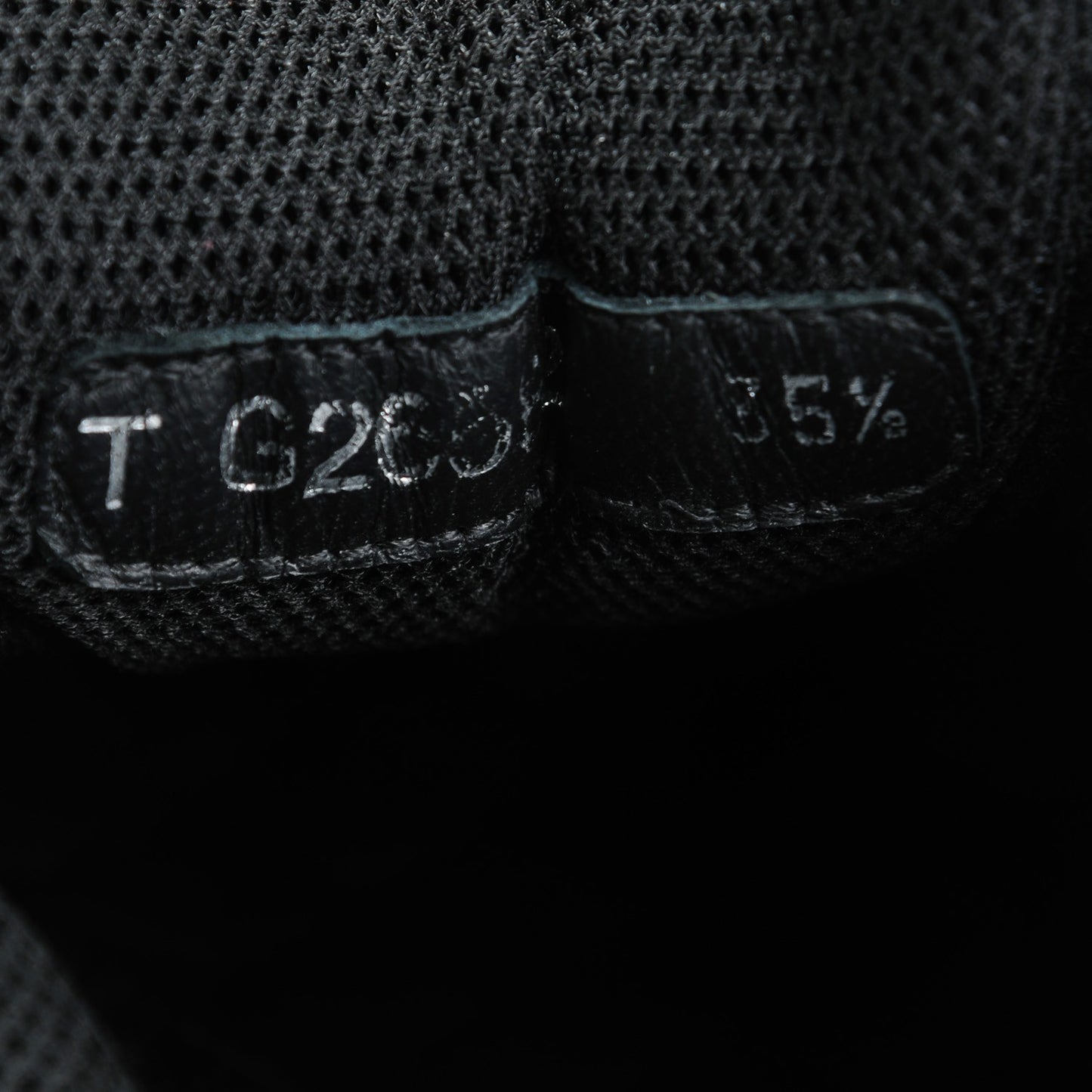 Tweed Suede Goatskin CC Sneakers 35.5 Black White