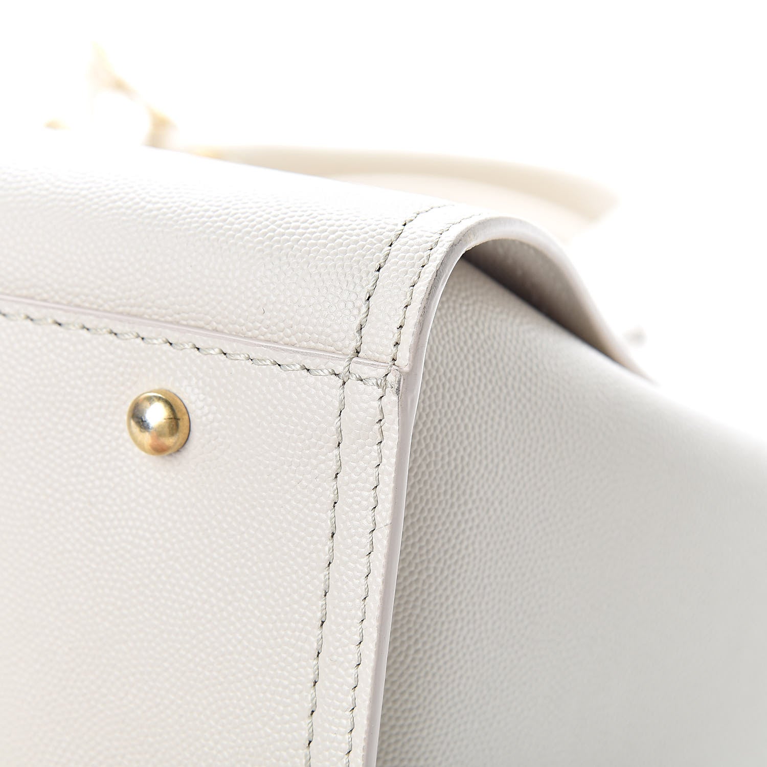 Chanel Caviar Small Studded Deauville Tote Ivory 11 of 12