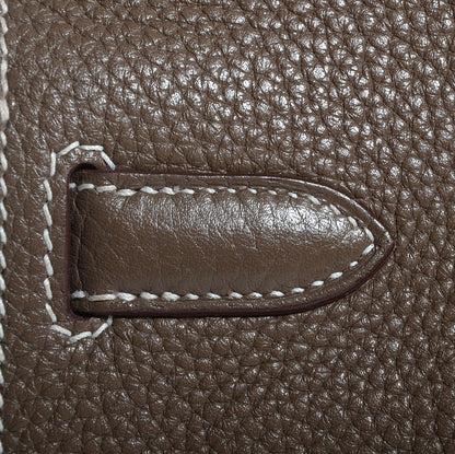 Hermes Taurillon Clemence Jypsiere 28 Etoupe 16 of 18