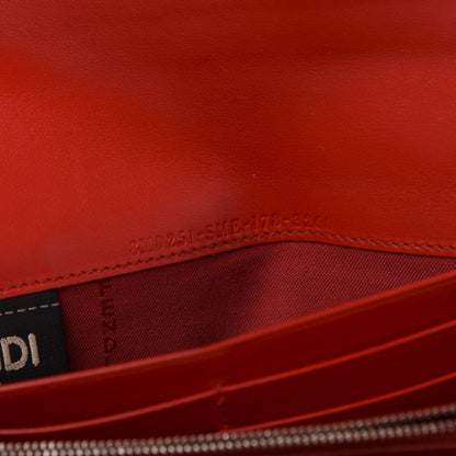 Fendi Vitello Liberty Century Lucido By The Way Continental Wallet Rosso 13 of 14