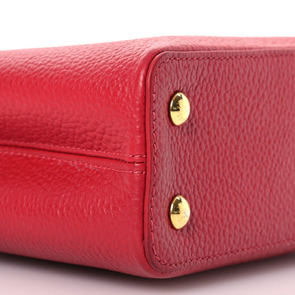 Louis Vuitton Taurillon Mini Capucines Scarlet 9 of 15