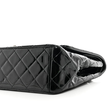 Chanel Patent Quilted Maxi Double Flap Black 10 of 11