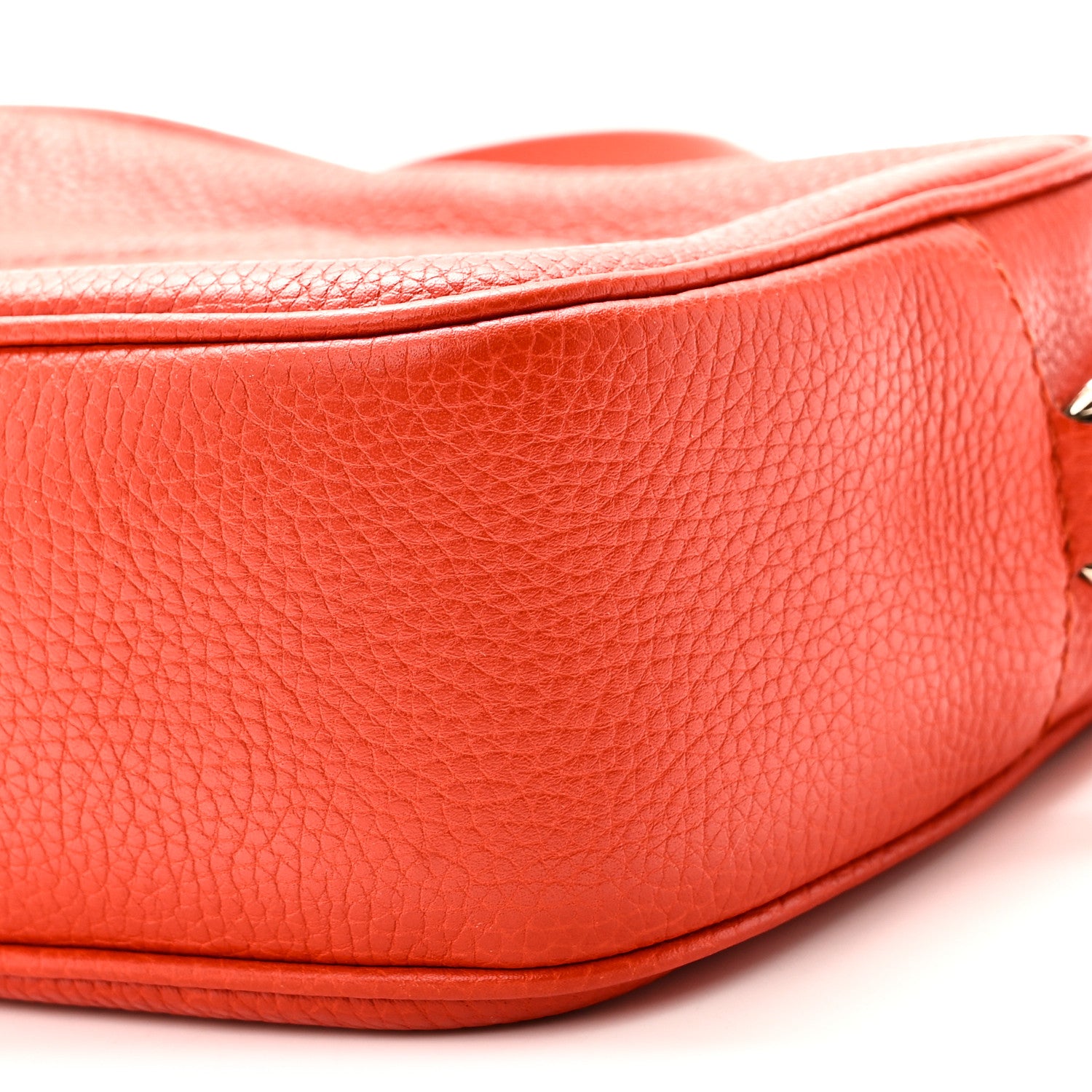 Gucci Pebbled Calfskin Small Soho Disco Bag Sun Orange 10 of 11