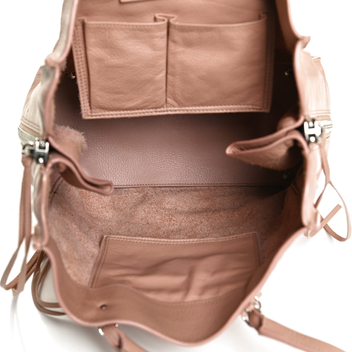 Veau Papier A5 Zip Around Tote Beige Desert