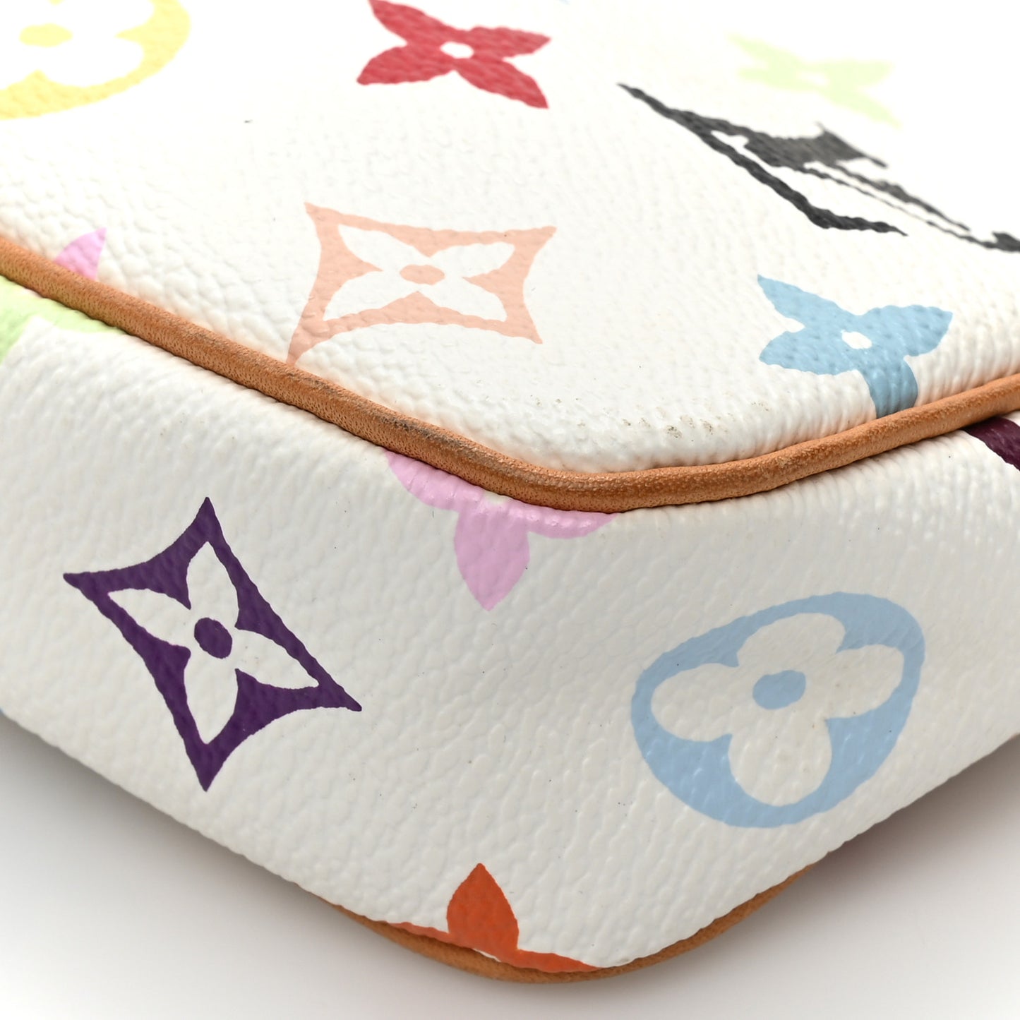 Monogram Multicolor Pochette Accessories White