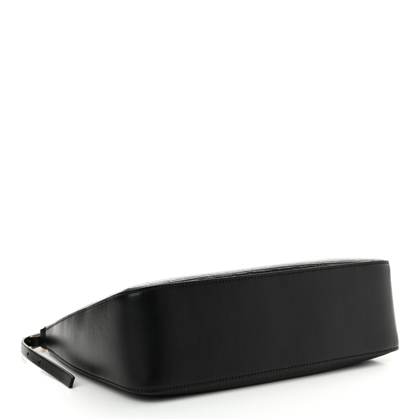 Coated Canvas Logo 4G Embossed Small Moon Cut Out Shoulder Bag Black