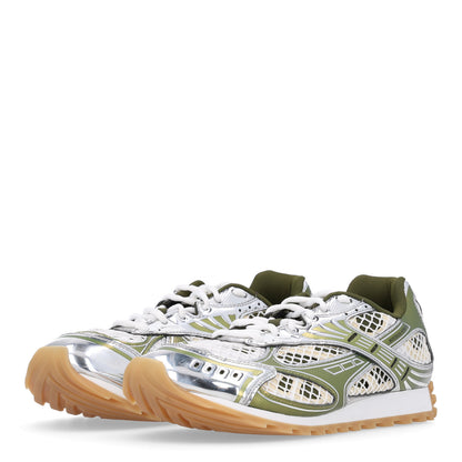 Bottega Veneta Fishnet Fabric Orbit Sneakers  41 Mud white 4 of 10