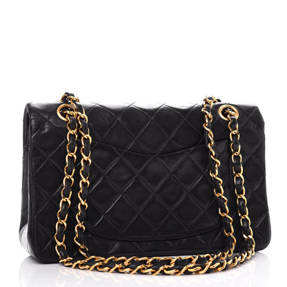 Chanel Lambskin Quilted Small Double Flap Black 3 of 10
