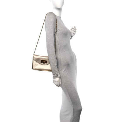 Chloe Metallic Calfskin Small Sally Flap Bag Gold 2 of 10
