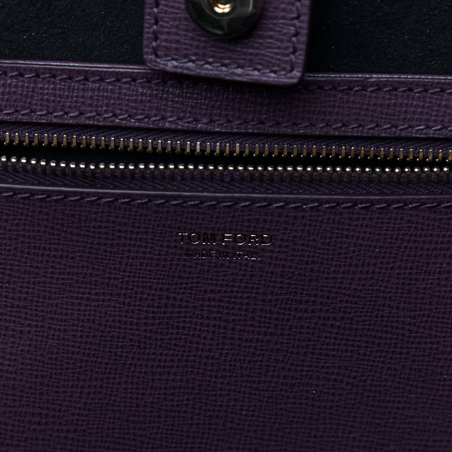 Grained Calfskin Small T Tote Bordeaux