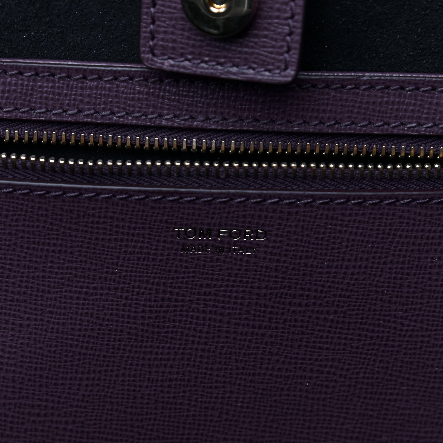 Tom Ford Grained Calfskin Small T Tote Bordeaux 7 of 12