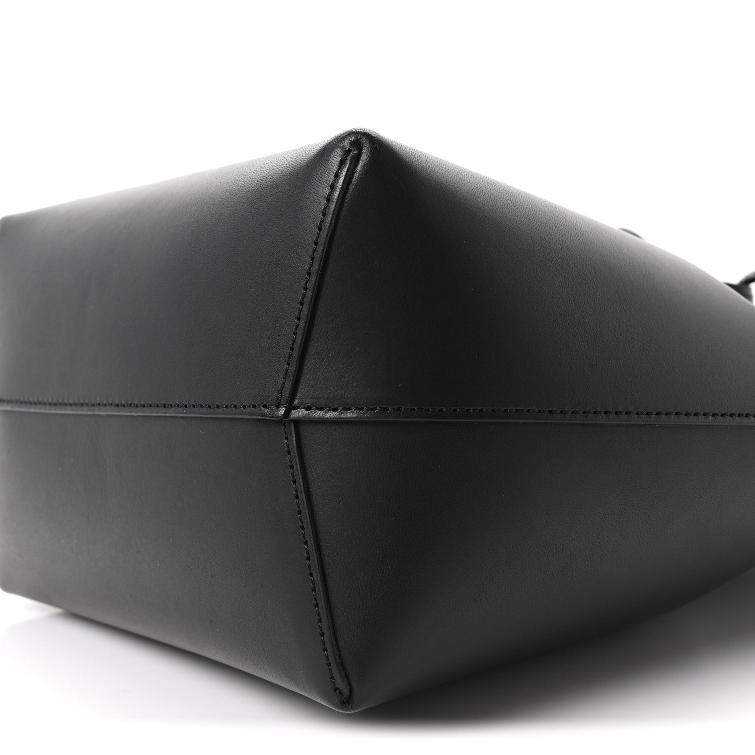 Mansur Gavriel Calfskin Mini Bucket Bag Black Royal Blu 10 of 10