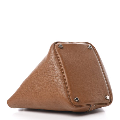 Hermes Taurillon Clemence Picotin 18 PM Gold 4 of 14