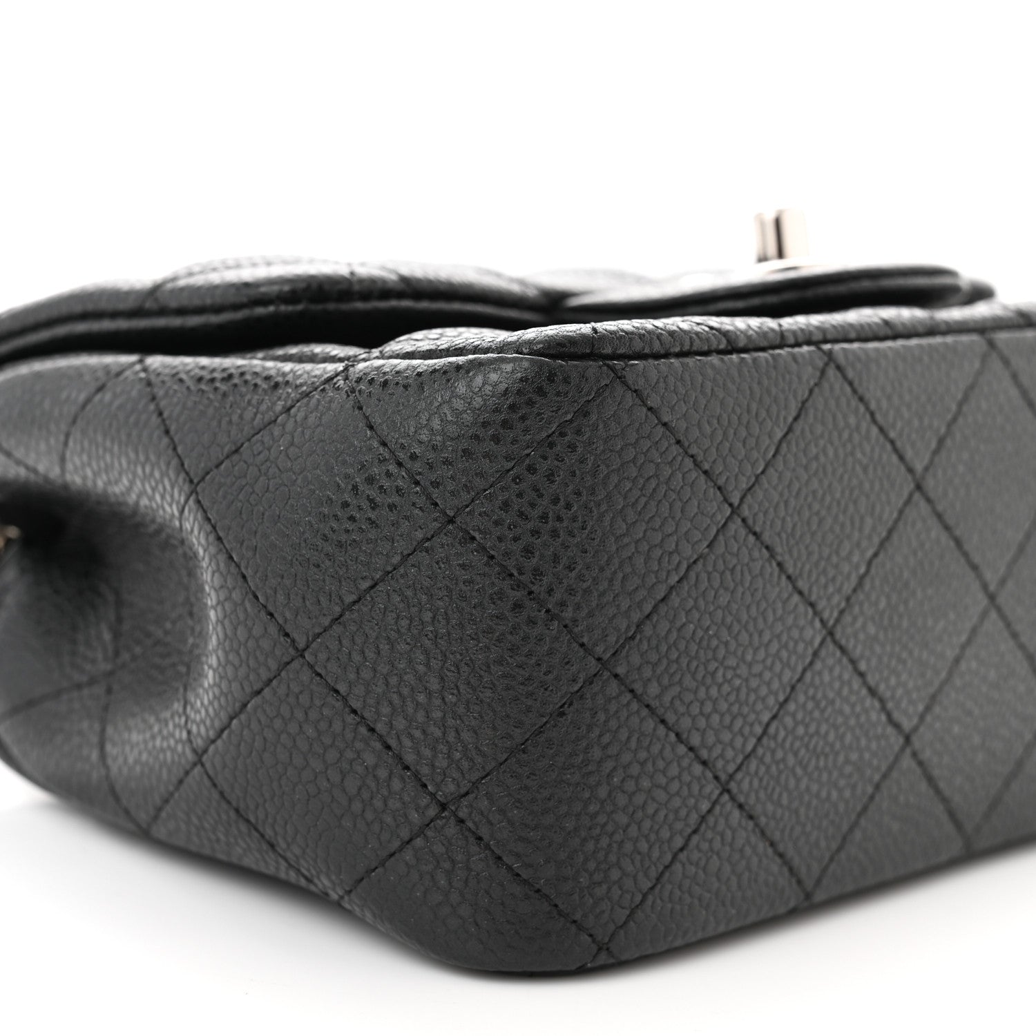 Chanel Caviar Quilted Mini Square Flap Black 9 of 10