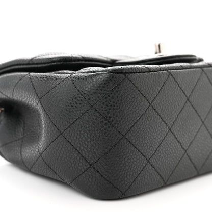 Chanel Caviar Quilted Mini Square Flap Black 9 of 10