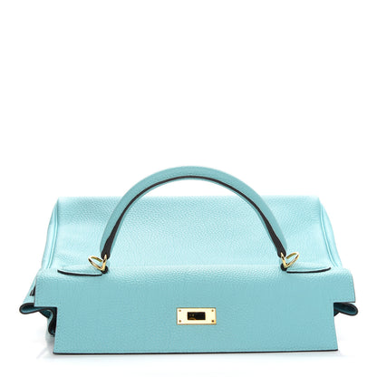 Hermes Togo Kelly Retourne 32 Bleu Atoll 16 of 40