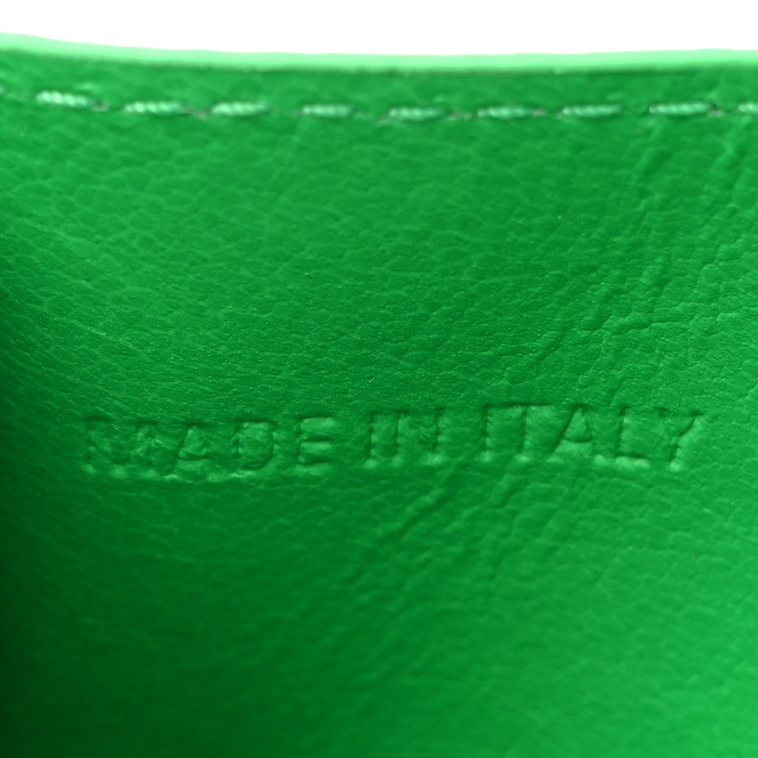 Balenciaga Grained Calfskin Logo Cash Card Holder Green White 6 of 10