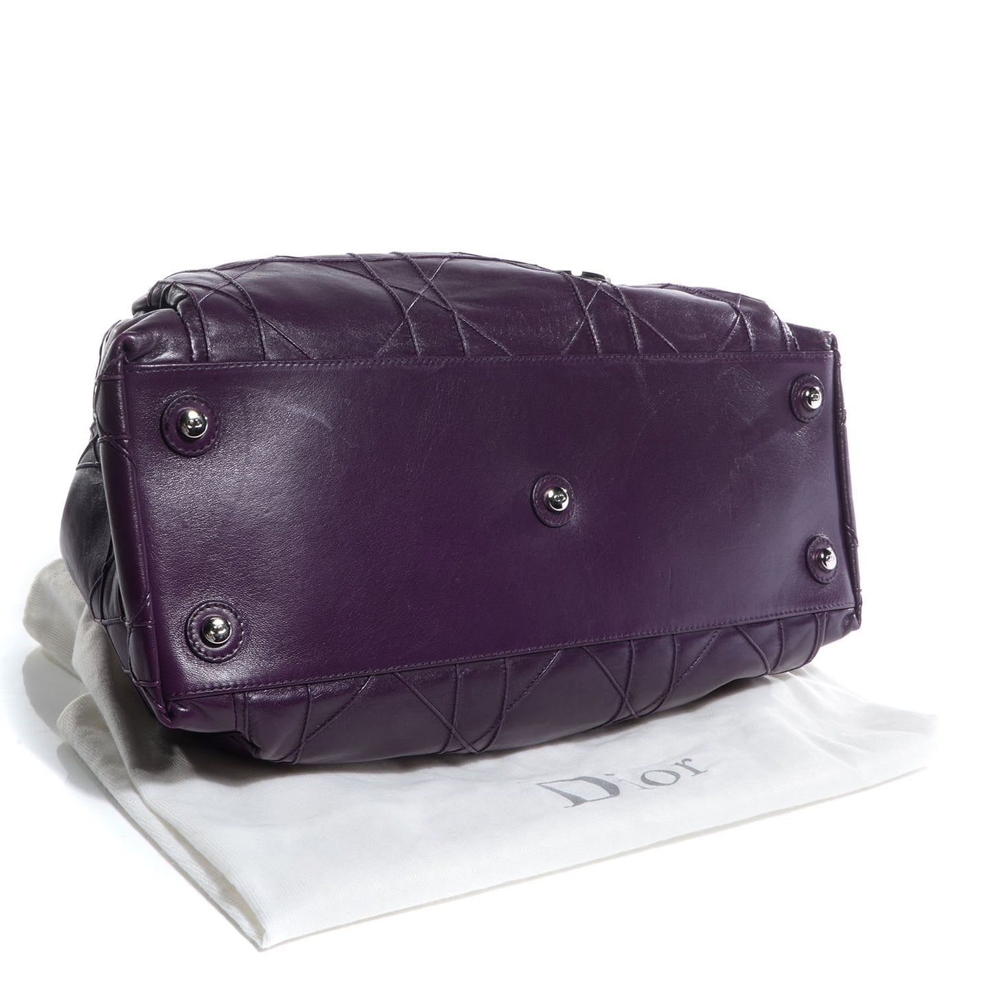 Lambskin Cannage Medium Le Trente Tote Purple