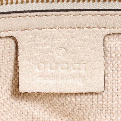 Gucci Pebbled Calfskin Small Soho Top Handle Bag Off White 6 of 7