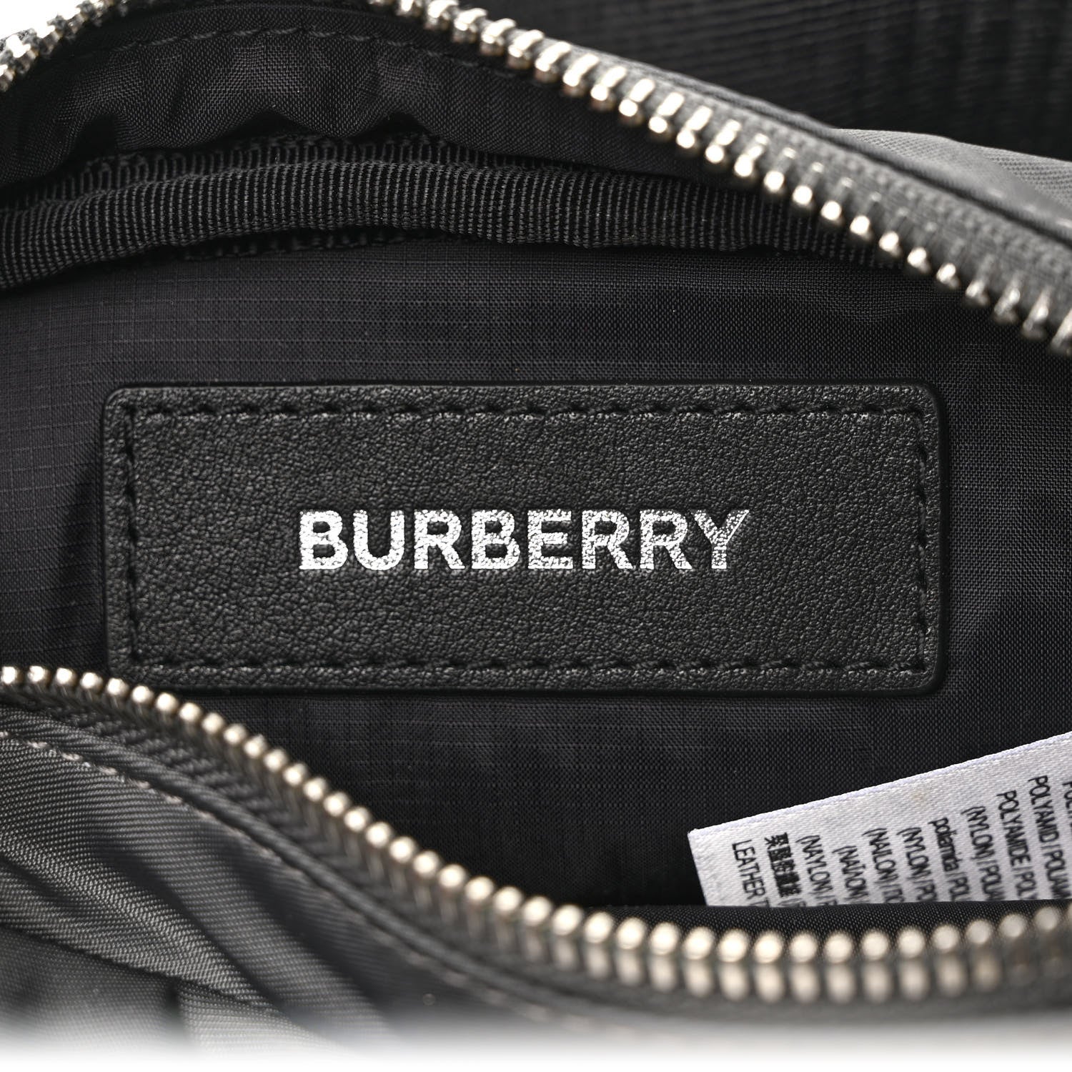 Burberry Econyl Logo Print Small Cannon Bum Bag Charcoal Grey 6 of 9