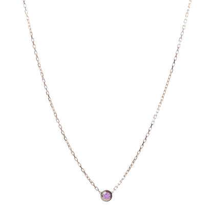 Cartier 18K Pink Gold Pink Sapphire D'Amour Pendant Necklace 1 of 7