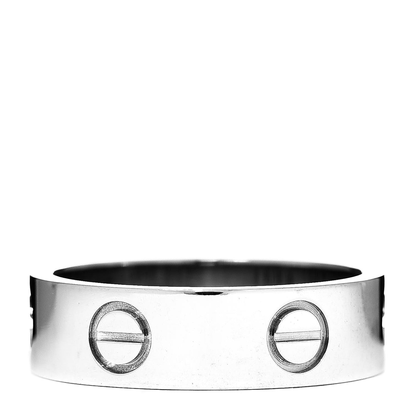 18K White Gold 5.5mm LOVE Ring 54 6.75