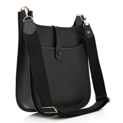 Hermes Soft Epsom Evelyne III GM Black 3 of 10