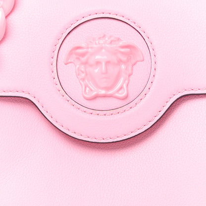 Versace Grained Calfskin Small La Medusa Top Handle Bag Pink 9 of 13