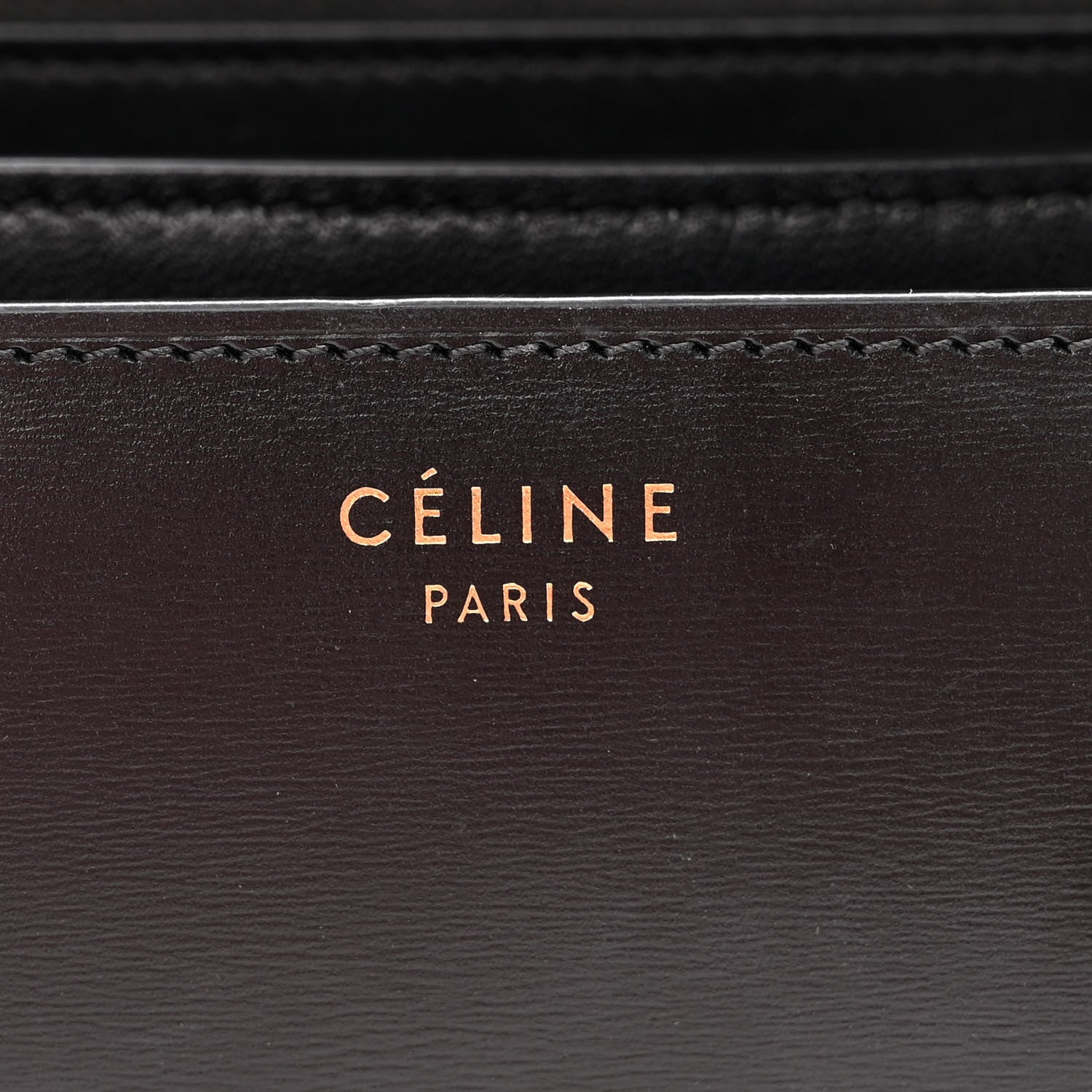 Celine Box Calfskin Medium Classic Box Flap Black 10 of 23
