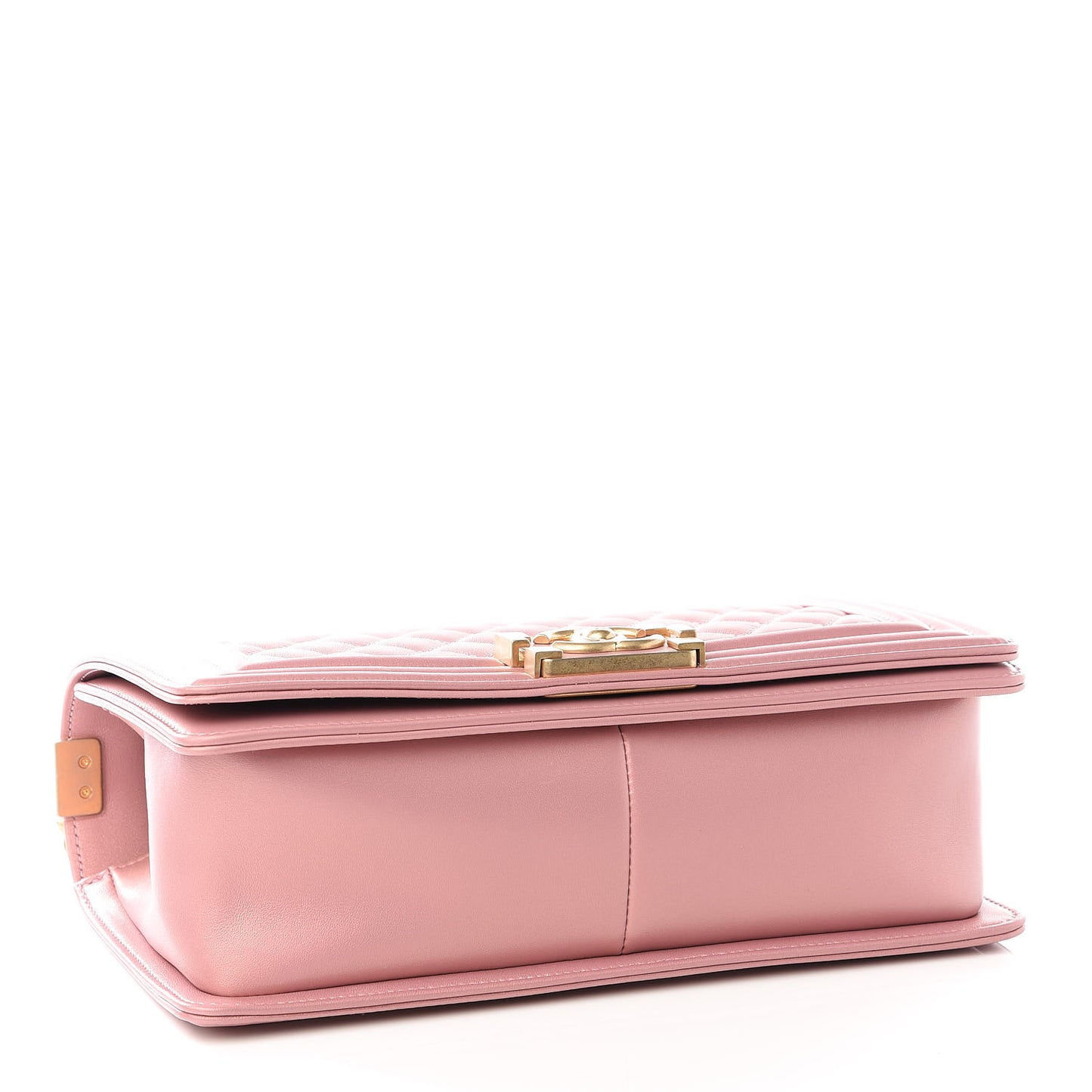 Metallic Calfskin Medium Boy Flap Pink