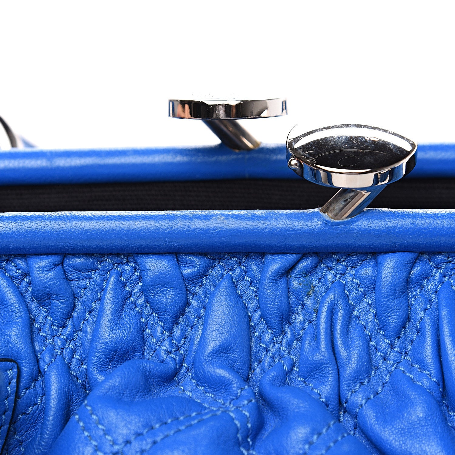 Marc Jacobs Calfskin Quilted Stam Bright Blue 15 of 16