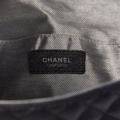 Chanel Calfskin Quilted CC Flap Belt Bag Black 8 of 10