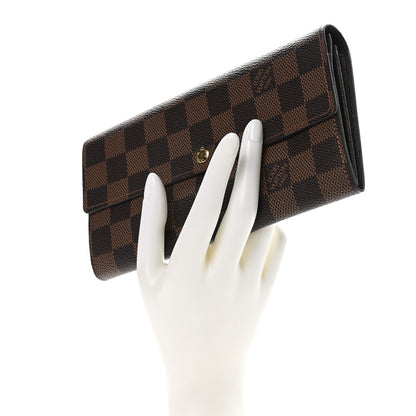 Louis Vuitton Damier Ebene Sarah Wallet 2 of 9