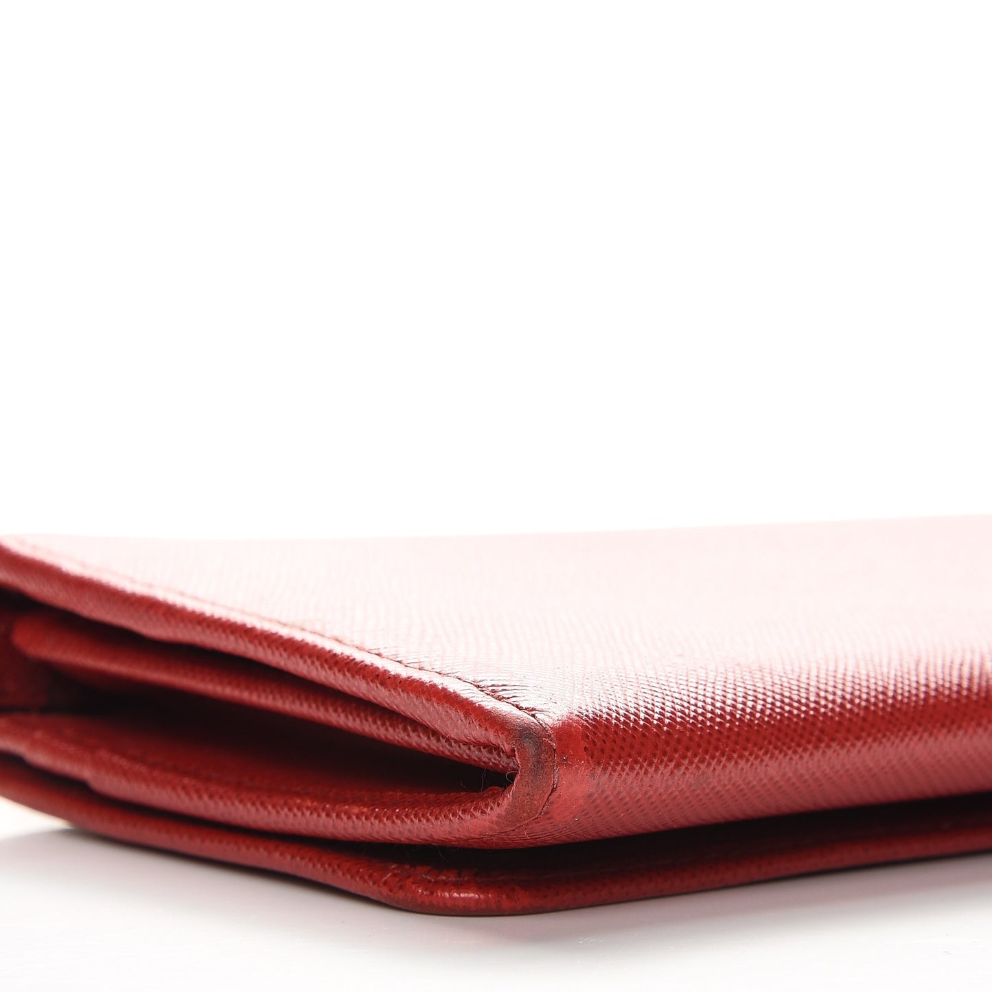 Saffiano Metal Oro Chain Wallet Fuoco