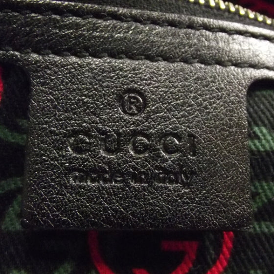 Gucci Leather Medium Britt Shoulder Bag Black 7 of 11