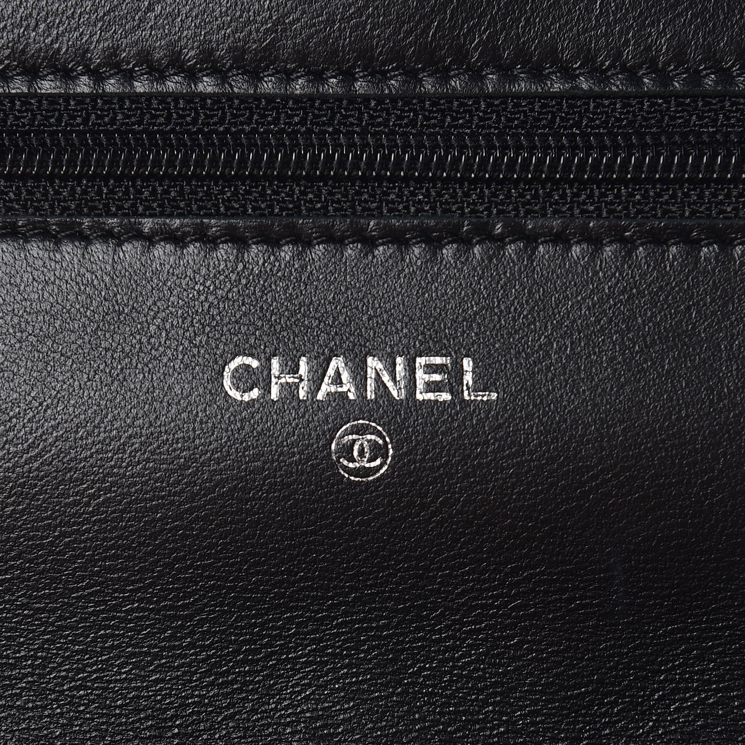 Chanel Lambskin Quilted Wallet On Chain WOC Black 6 of 11