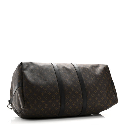 Louis Vuitton Monogram Macassar Keepall Bandouliere 55 3 of 10