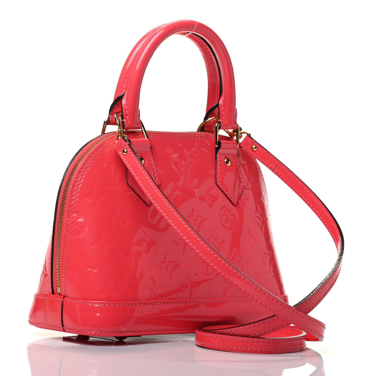 Louis Vuitton Vernis Alma BB Rose Litchi 4 of 10