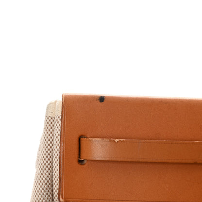 Hermes Toile Vache Hunter Herbag Cabas MM Natural 16 of 17