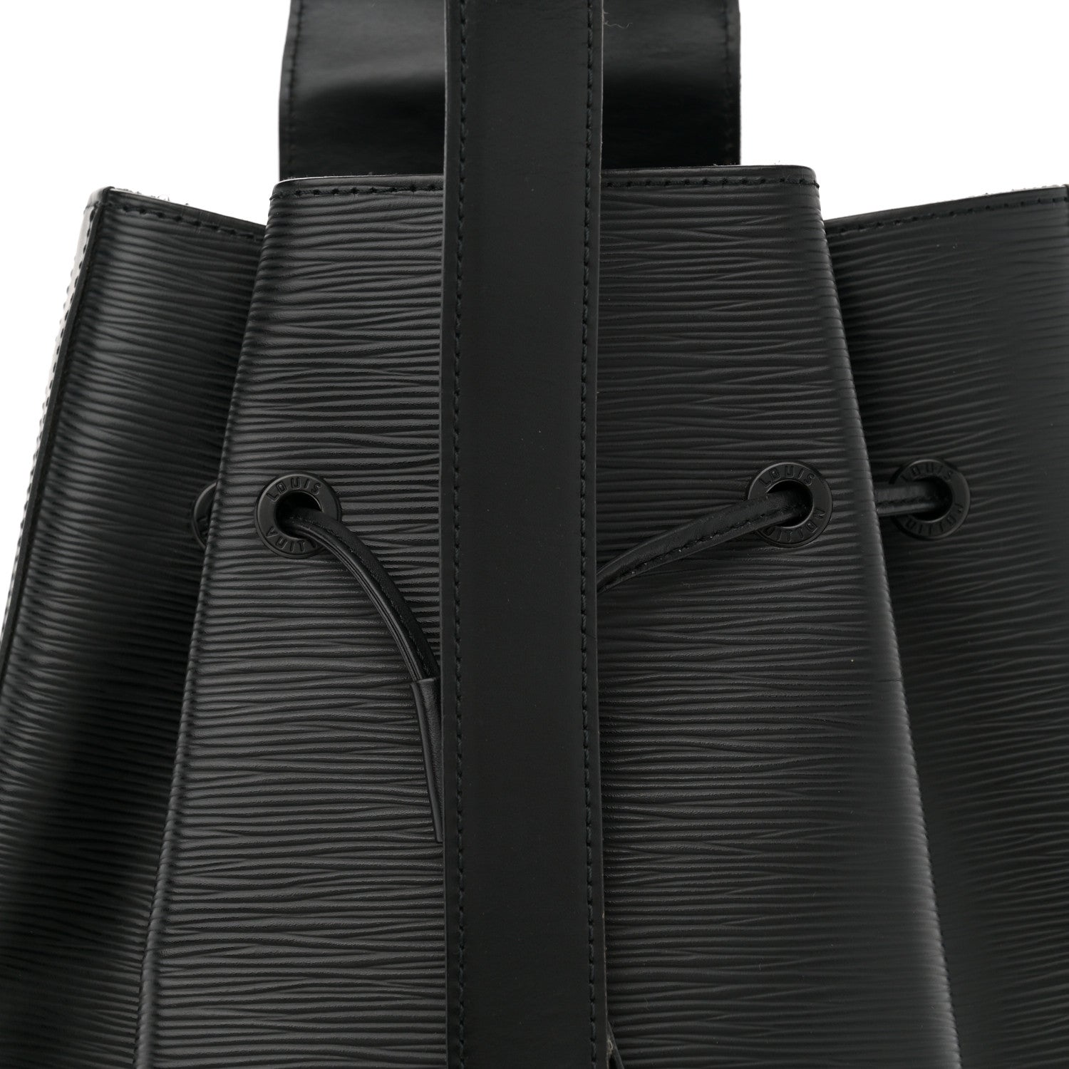 Louis Vuitton Epi Sac a Dos Drawstring Bag Black 8 of 12