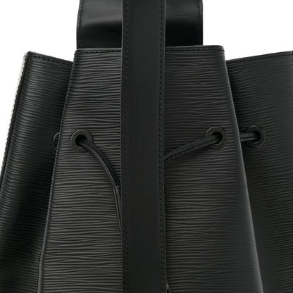 Louis Vuitton Epi Sac a Dos Drawstring Bag Black 8 of 12