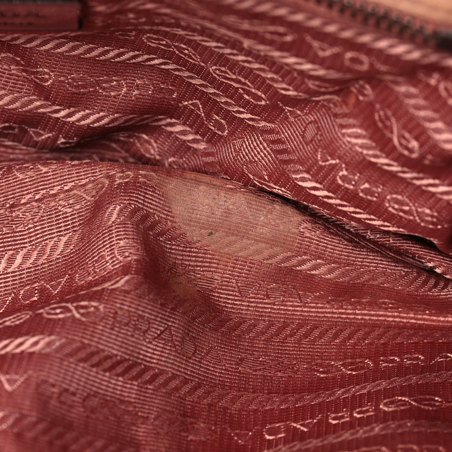 Tessuto Nylon Snakeskin Shoulder Bag Pink