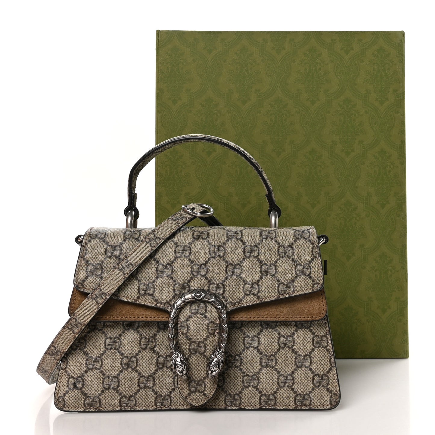 GG Supreme Monogram Small Dionysus Top Handle Bag Taupe
