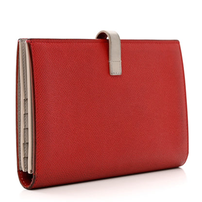 Celine Grained Calfskin Large Multifunction Strap Wallet Pop Red 3 of 11