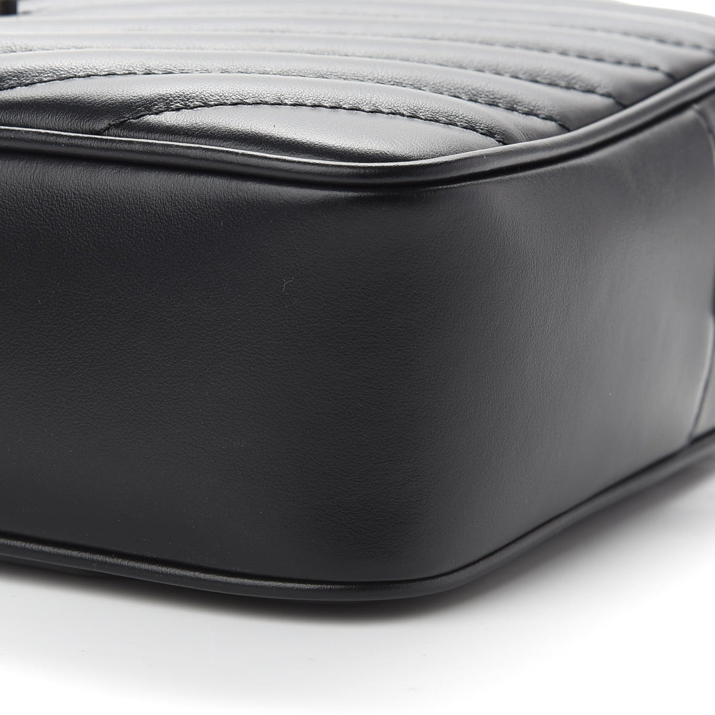 Calfskin Matelasse Monogram Lou Camera Bag Black