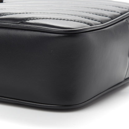 Saint Laurent Calfskin Matelasse Monogram Lou Camera Bag Black 8 of 8