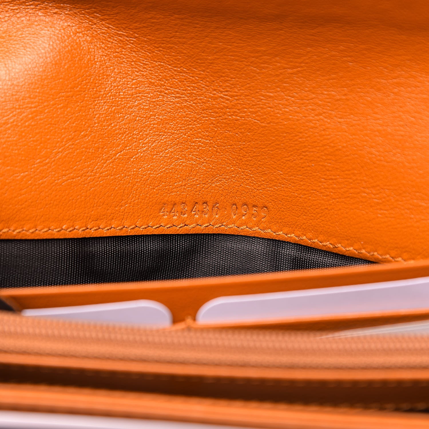 Gucci Calfskin Matelasse GG Marmont Continental Wallet Cognac 7 of 9