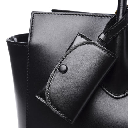 Gucci Calfskin Medium Lady Buckle Top Handle Bag Black 11 of 13