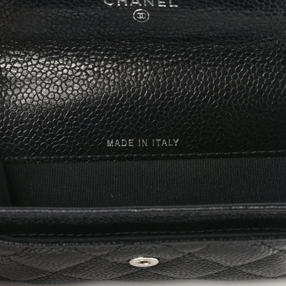 Chanel Caviar Quilted Flap Card Holder So Black 7 of 9